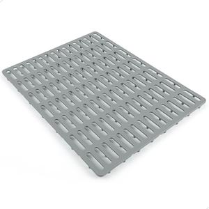 Kitchen Sink Mat, Sink Protector, Silicone Mat, Heat Resistant, No Smell, Raised Feet, 16.34 x 12.8