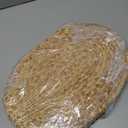 Oval Woven Placemats Set of 6, Natural Water Hyacinth Charger Plates Non-Slip Weave Placemats Farmhouse Straw Braided Rattan Tablemats, Oval Wicker Place Mats for Dining Table