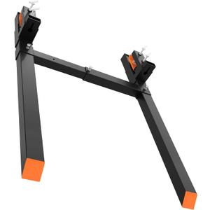 60" 2000lbs Clamp On Pallet Forks,Pallet Forks with Adjustable Stabilizer Bar,Tractor Forks with 45"x1.9" Fork Length for Tractor Attachments, Skid Steer, Loader Bucket