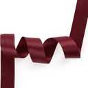  Burgundy Maroon Satin Silk Ribbon - Shiny Double Face 1 Inch  for Gift Wrapping Crafts Wedding Decor Birthday Party Christmas Decorations Bridesmaid Bouquet