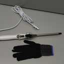 9mm Curling Iron Professional, 3/8 Inch Ceramic Tourmaline Curl Wand Barrel, Hair Curler Iron for Long & Short Hair,Glove Include, Gold