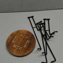 HULISEN 360 Rotating Mug Tree for Large Cups, Counter Coffee Mug Holder with 6 Hooks, Metal Coffee Cup Rack Stand for Countertop with Stable Wooden Base, Kitchen Counter Decor