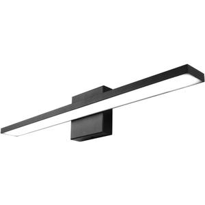 Ralbay 24 inch Modern LED Black Vanity Light 20W Frosted Aluminum for Bathroom Vanity Lighting Fixtures Natural White 4500K