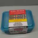 GoodCook Meal Prep Rectangle Two Compartment 20-Piece, Teal, Made without BPA