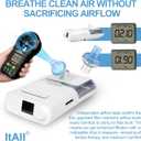 6PCs CPAP Filters for CPAP & BiPAP, Redesigned Inline Filters Without Airflow Resistance, Improved Filtration Efficency Providing Cleaner Airflow, Compatible with Most CPAP Tubing & Machines