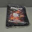 Fireproof 3 Ring Binder with Zipper, 1.5 Inch D Rings Hold up 375 Sheets of 8.5" x 11" (A4), Compatible with Clear Page Protectors, Built-in Net and Pen Holder(Black, 1 Pcs)