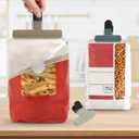 TACGEA Chip Clips, 8 Pack Food Clips, Upgrade Wide Open Bag Clip for Food Storage with Air Tight Seal Grip Neutral Color (4 x L, 4 x S)