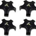 Center Caps Hubcaps Cover Aero Wheels for 18-inch Original Standard Rims Compatible with Model 3 (NOT Compatible with Model 3 Highland) (Carbon Fiber with Silver)