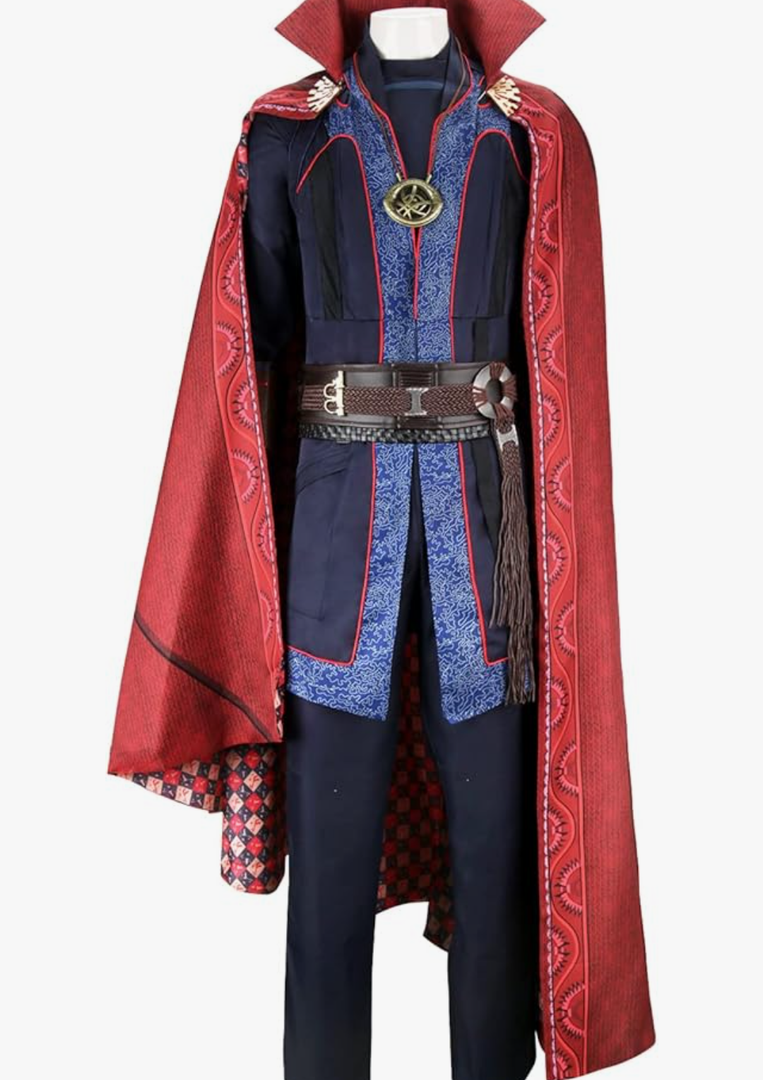 HLENOK Men's Cosplay Costumes Cloak Robe Medieval Master Dress Up Suits Halloween Masquerade Outfits Extra Large