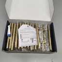 Ravinte 30 Pack 5 Inch Cabinet Pulls Champagne Bronze Stainless Steel Kitchen Drawer Pulls Cabinet Handles 5 InchLength, 3 Inch Hole Center