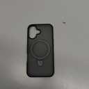 TORRAS Magnetic for iPhone 16 Case with Stand, Built-in Stand Compatible with MagSafe, 3X Military-Grade Protection, Translucent Slim Phone Case for iPhone 16 6.1'', Matte Black