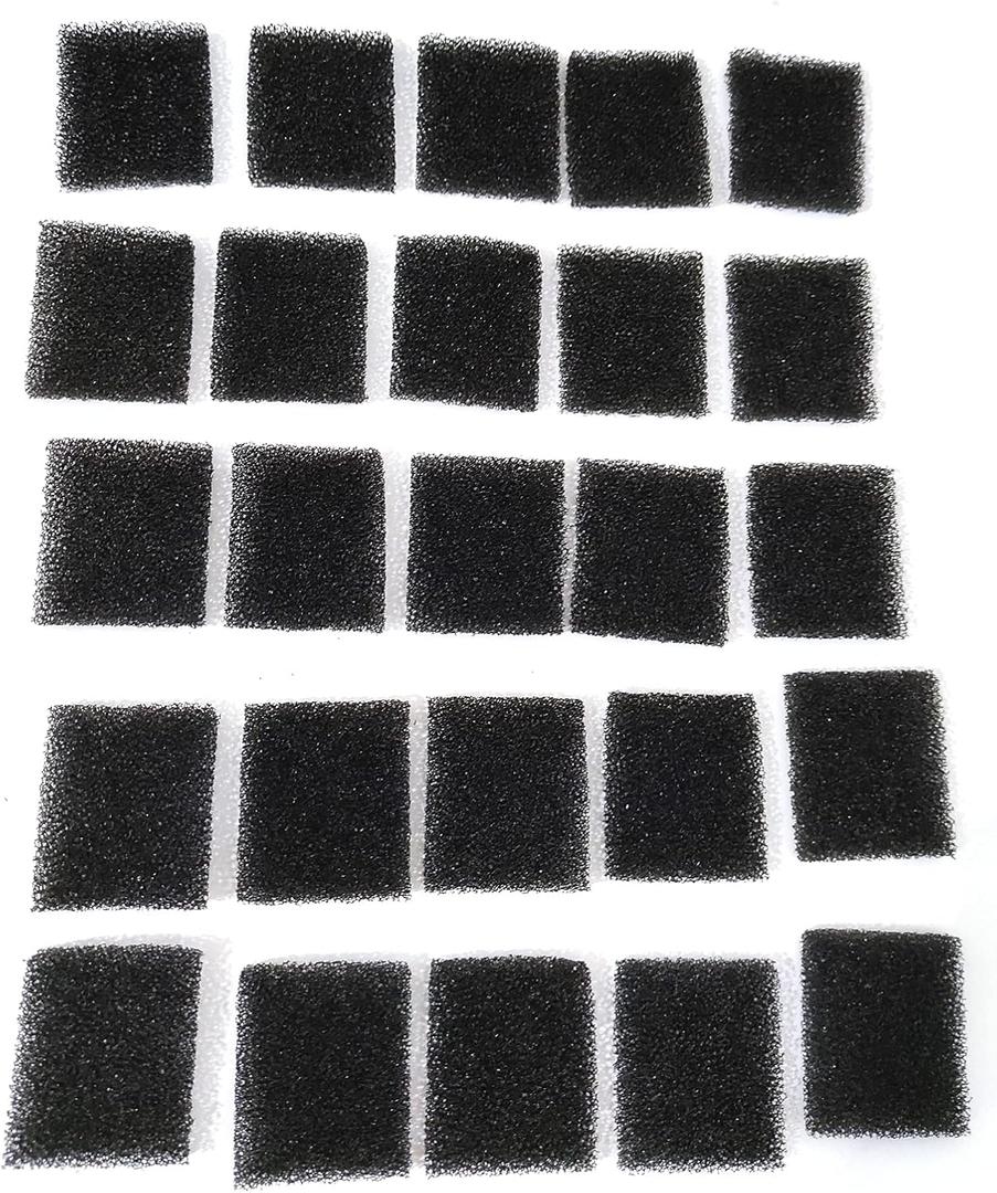 25 Pack Pump Filter Compatible with AG Garden Filter Sponge Replacement Accessories, Reduces Dirt & Debris, Increases Life of AG Garden Pump