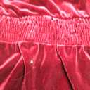 Allegra K Velvet Dresses for Women's Smocked Waistline Long Sleeve Wedding Guest Dress (X-Large, Red)