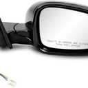Passenger Side Mirror Assembly Compatible with Honda Accord 2023-2026 Non-heated Power Adjustable Glass Black (3Pin Right)