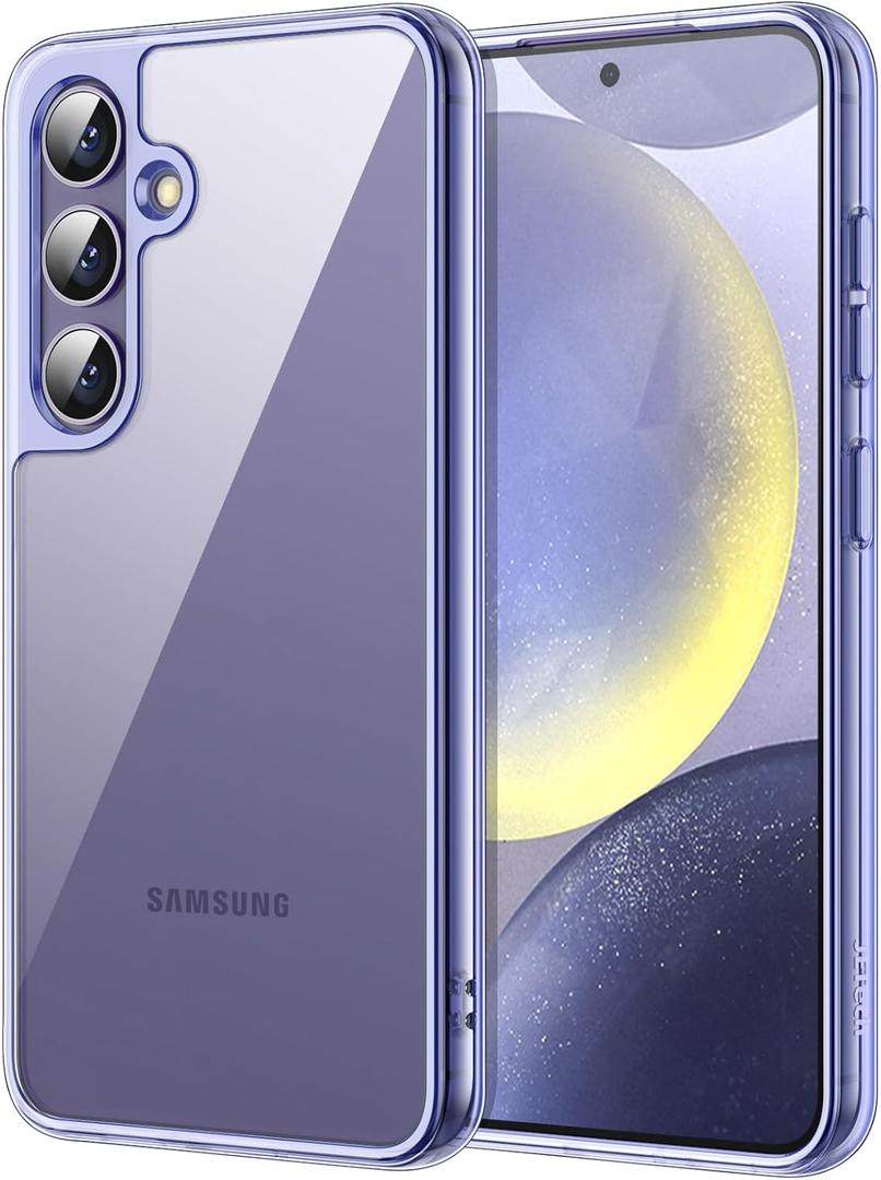 JETech Case for Samsung Galaxy S24 5G, Non-Yellowing Shockproof Bumper Protective Phone Cover, Anti-Scratch Hard PC Back (Cobalt Violet)