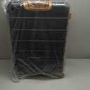 Coolife Luggage 3 Piece Set Suitcase Spinner Hardshell Lightweight TSA Lock, Apricot Black 