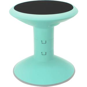 Storex Wiggle Stool Active Flexible Seating for Classroom and Home Study, Adjustable 12-18 Inch Height, Teal (00306U01C)