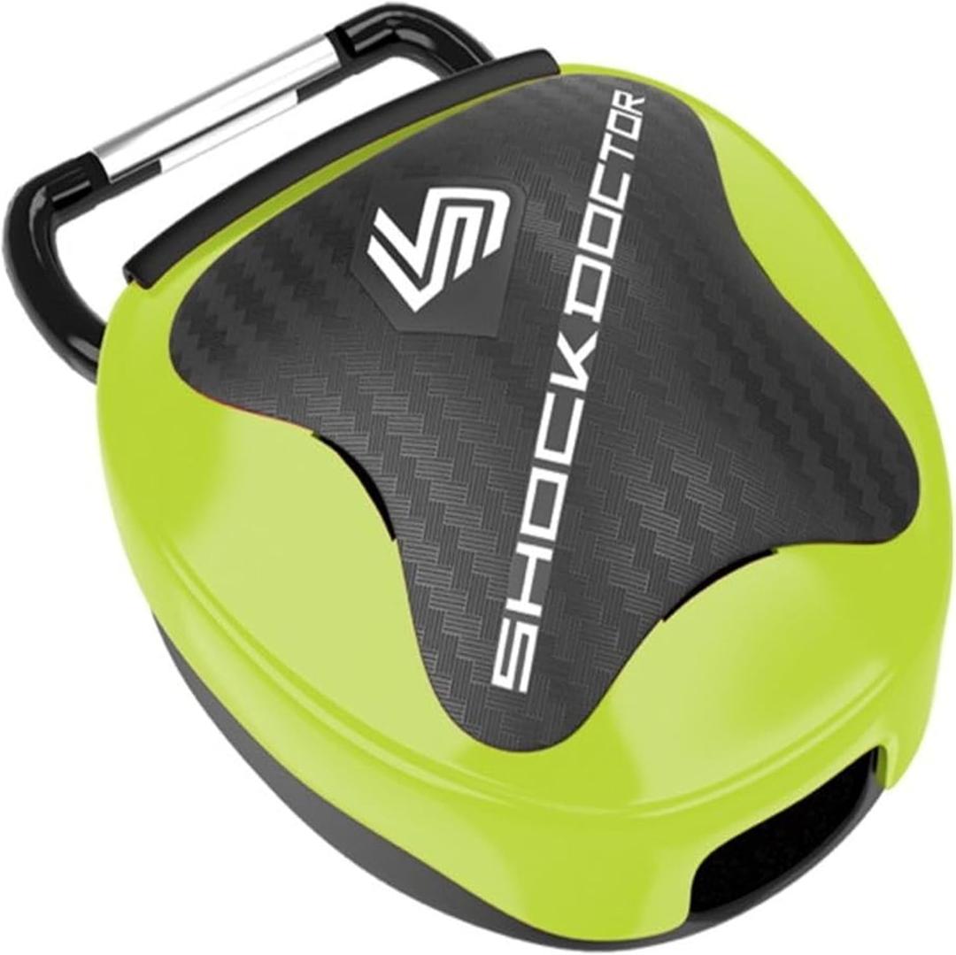 Shock Doctor Mouth Guard Case, Ventilated, Universal Storage for Mouthguard, Adult & Youth Sizes