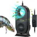 REPTI ZOO Reptile Glass Terrarium Air Purifier, Carbon Filter Reptile Air Cleaner bearded dragon tank accessories for reptile tank, Bearded dragon, Lizard, Tortoise, Snake