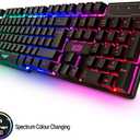 Gaming Keyboard and Mouse and Mouse pad and Gaming Headset, Wired LED RGB Backlight Bundle for PC Gamers and Xbox and PS4 Users - 4 in 1 Edition Hornet RX-250 (Black)