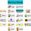 Nativity Word Wall Bulletin Board Set, 21 Pieces