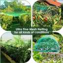 13X40Ft Bird Netting for Garden Protect Vegetable Plants and Fruit Trees, Plastic Trellis Netting for Birds, Deer, Squirrels and Other Animals