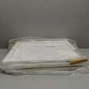 Glitzhome 26" L Washed White Wooden Tree Collar, Rustic Trapezoid Tree Stand Cover Farm Fresh Christmas Tree Skirt Box