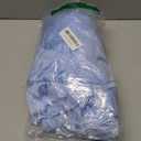 14ft Length Glitter Blue Table Skirt Rectangle Tables, Wrinkle Free Pleated Ruffle Table Cloth Skirting for Baby Shower Birthday Party Ocean Baby Shark Gender Reveal Cake Table Decorations (168" x 30" (14FT))