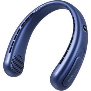 Portable Neck Fan, Hands-Free Bladeless Fans, 360Airflow, 4000 mAh Battery Operated Wearable Personal Fan, Twistable, Rechargeable Fans for Outdoor Indoor, Birthday Gifts for Men Women (Sky Blue)