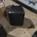 Professional Portable All-in-One Integrated 2-Way PA System Fixed Setup, Suitcase Design w/ 8-Channel Mixer, 2 Speaker Stands, Bluetooth, Mic for Performances, Presentations