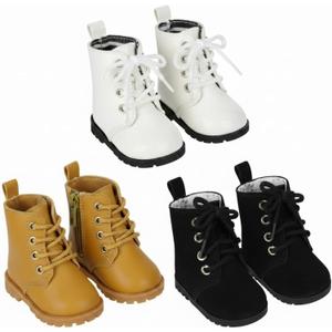 Bencailor 3 Pairs Winter 18 Inch Doll Boots and Shoes Christmas Dolls Shoes American Themed Boots Skates for Dress up(Simple Style)