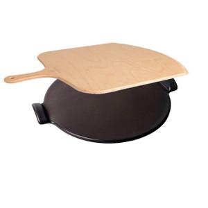 Emile Henry 14.5 Inch Pizza Stone & Peel Gift Set, Charcoal, Broken and Missing Part