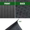 Boomerang Rubber Multi-Use Utility Mat, 3' X 4' X 5/16", 2 Pack, Made in The USA, Recycled Rubber Value-Grade Mats Great for Agricultural Stable Stalls, Gym, Workshop, Garage