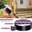 Joist Tape for Decking 2 Pack, 2" x 50' Waterproof Butyl Flashing Tape Deck Joist Tape Self-Adhesive, Weatherproof Deck Tape for Wood Joists, Beams, Roof & RV Repairs