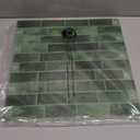 Art3d 10-Sheet Kitchen Backsplash Tiles Peel and Stick, Self Adhesive Wall Tile Sticker for Kitchen Island Bathroom Laundry Room RV Renter 12" x 12" - Jade Green