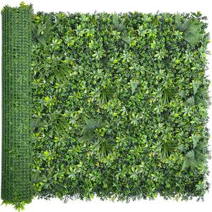 Artificial Green Wall Roll: 60"x120" UV-Anti Faux Ivy Greennery Boxwood Privacy Backdrop Fence Screen Panels for Party Garden Decor,Indoor Outdoor Patio Balcony