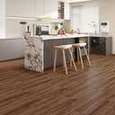 Hilarious Peel and Stick Vinyl Floor Tiles, Rustic Walnut Wood 36 PCS 54 Sq.Ft Waterproof Floor Stickers Self Adhesive Vinyl Flooring Stick on Floor Tiles Vinyl Plank Bathroom, Kitchen, Living Room RV