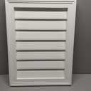 18"W x 24"H Rectangle Surface Mount PVC Gable Vent: Non-Functional, w/ 1-1/2" x 2" Brickmould Frame