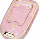 for GMC Chevy Key Fob Cover, Key Fob Case Cover Fits for GMC Acadia Yukon XL/LTZ Terrain Chevy Chevrolet Tahoe Silverado Suburban Car Accessories Smart Key