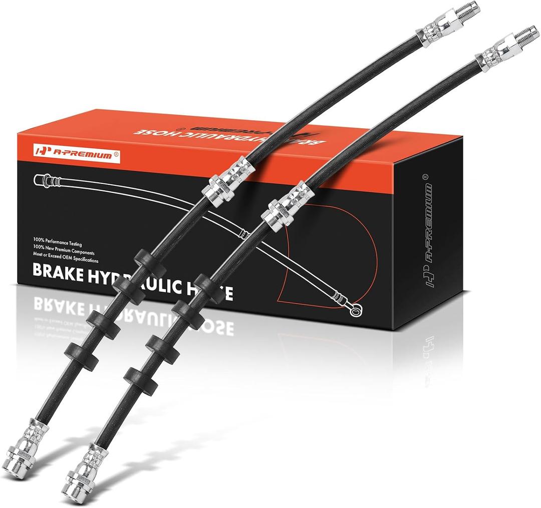 A-Premium Front Driver and Passenger Side Brake Hydraulic Hose Compatible with Ford, Mazda and Mercury Models - Escape 2008-2012, Tribute/Mariner 2008-2011 (Pack of 2)