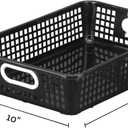 Really Good Stuff 14x10 Desktop Paper Storage Basket - Black
