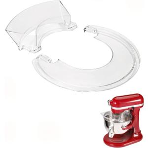 Removable Pouring Shield Splash Guard for KitchenAid 5.5-7 Quart Bowl-Lift Stand Mixers