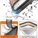 for iPhone Air Case Cute - Durable Shockproof 6.6 ft Drop Impact Phone Case - Funny Passion Flower Design for iPhone 17 Air (6.5") Black