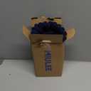 MIULEE Pack of 2 Corduroy Decorative Throw Pillow Covers 16x16 Inch Soft Boho Striped Pillow Covers Modern Farmhouse Home Decor for Sofa Living Room Couch Bed Dark Blue