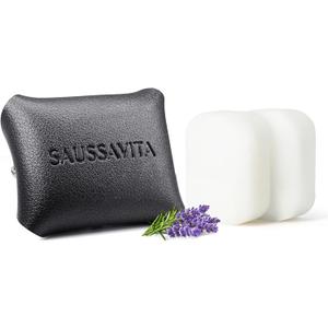 Car Air Freshener Diffuser Provence Lavender Scented 2 Pack, Car Fresheners Vent Clip Leather Design, Car Diffuser Flower Scented for 30 days Long Lasting Black
