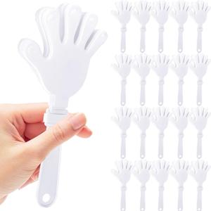 50 Pcs Hand Clappers Noisemakers 7.5 Inch Clappers Noisemakers Plastic Hand Clappers for Birthdays Game Football Sporting Events Cheers Supplies Dance Basketball Football Noisemakers