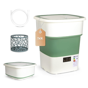 1.8 Cu.Ft Portable Washing Machine, Foldable Washer with Spin Basket