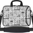 RICHEN 10 inch Messenger Bag Carrying Case with Handle Accessory Pocket Fits 7 to 10-Inch Laptops/Notebook/Kids Tablet (7-10.2 inch, Animal Cartoon)