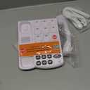 Uvital Big Button Phone for Seniors, Corded Landline Phones for Seniors with 8 One-Touch Dialing Big Buttons and 1 SOS Emergency Button, Hands-Free, Loud Ringer, Easy to Use (White)