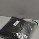 yoeasy Women's Sleeveless V Neck Shorts Denim Romper Tie Front Ruffle Cute Loose Jean Short Overalls with Pockets (Large, Black)